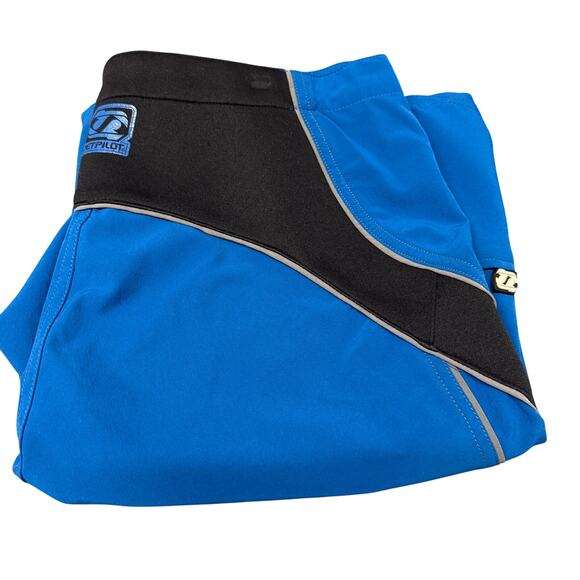 Jetpilot Board Shorts Mens 34 (35x10 ACTUAL) Blue Black Unlined Nylon Swim Wear - Picture 1 of 11